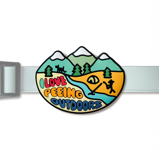 Peeing Outdoors Jiby Dog Charm